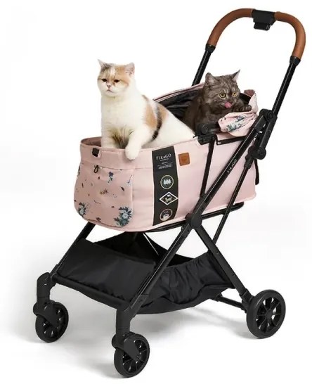 Cărucior pentru câini și pisici Fikago FTG Artic Flower