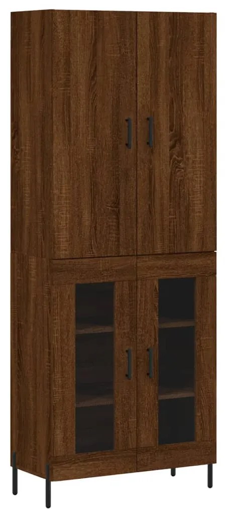 3195746 vidaXL Dulap înalt, stejar maro, 69,5x34x180 cm, lemn compozit