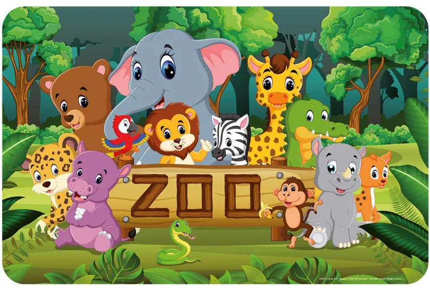 Animale Zoo suport de masă 43x28 cm