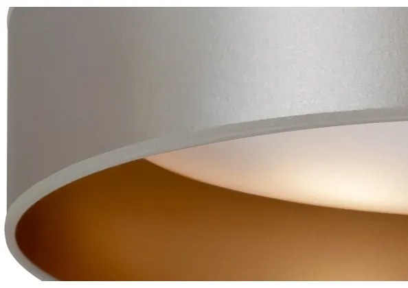 Plafonieră LED Duolla ROLLER LED/24W/230V d. 45 cm argintiu/auriu