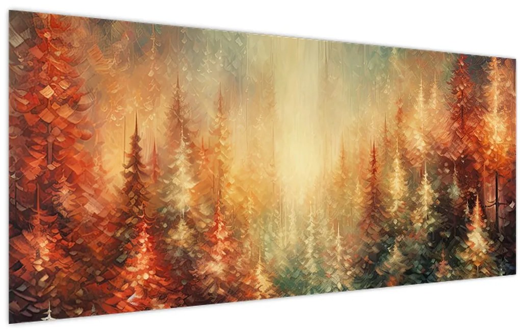 Tablou - Pictura de păduri (120x50 cm)