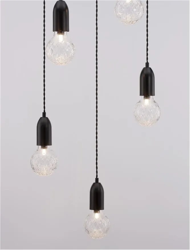 Lustra moderna cu 5 pendule design minimalist VEDA