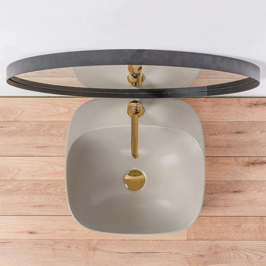 Lavoar Luiza ceramica sanitara Gri Mat – 42 cm