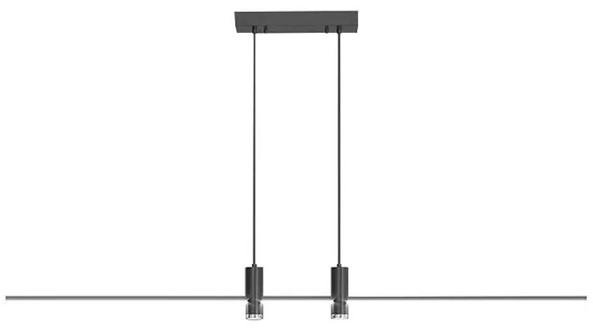 Lustră LED pe cablu LED/19W/230V 3000K negru