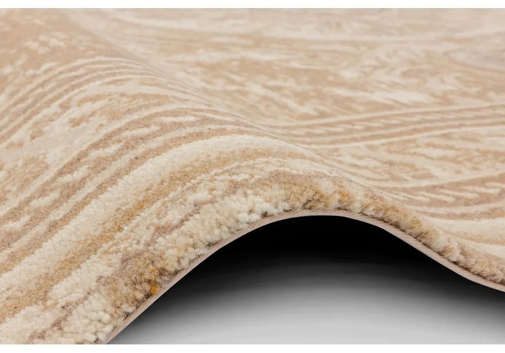 Covor bej din lână 200x300 cm Emily – Agnella