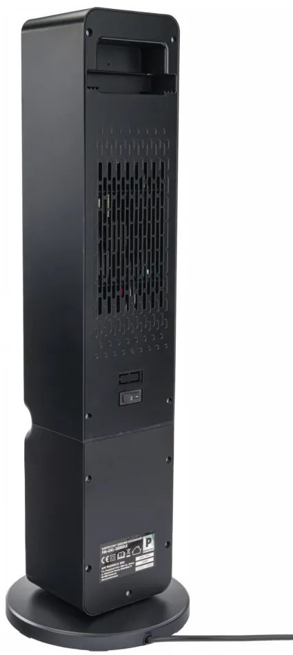 Șemineu electric cu coloană și radiator PM-GKL-3500DLK