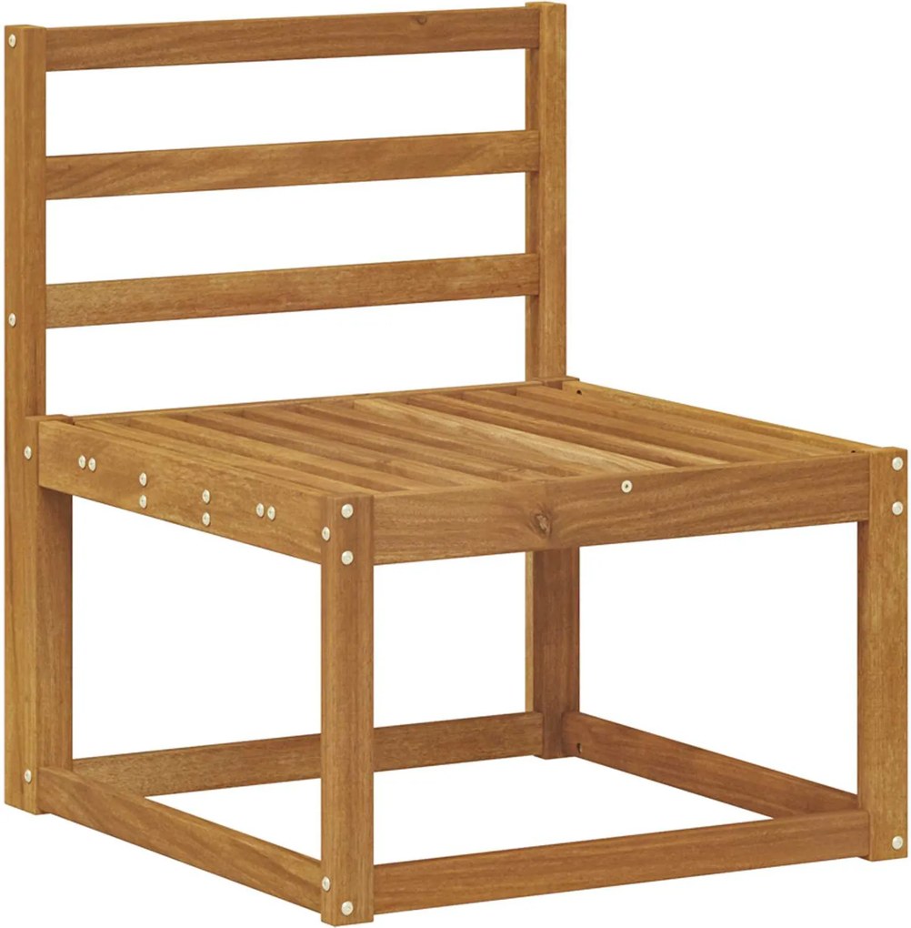 vidaXL Canapea Medie pentru Exterior Lemn Solid de Acacia natural