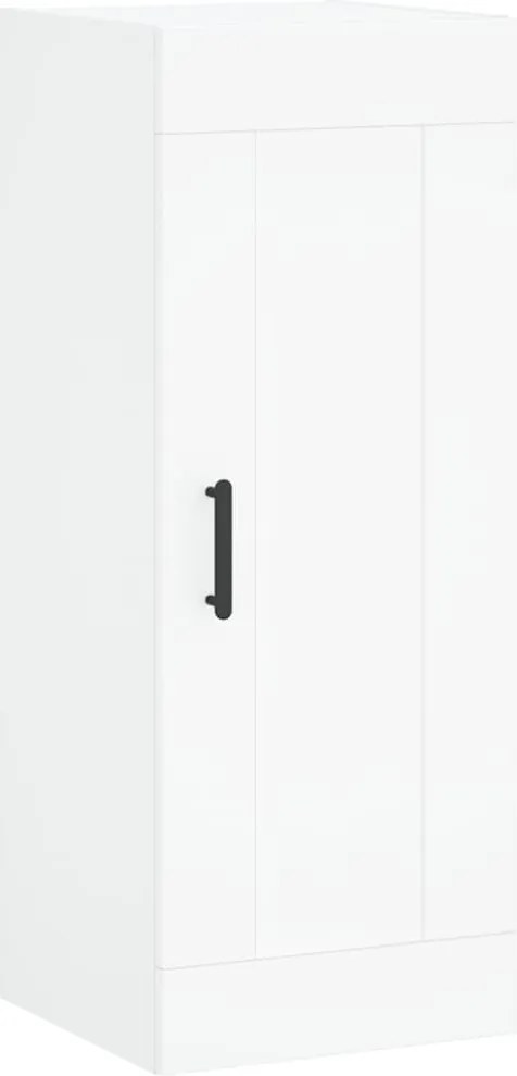 vidaXL Dulap de perete, alb, 34,5x34x90 cm, lemn prelucrat