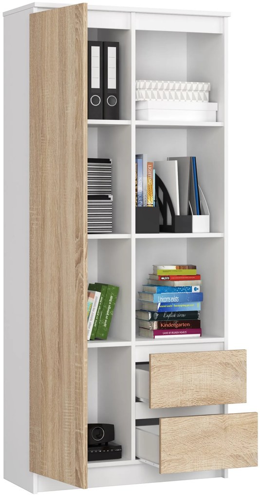 Raft Rehana (Alb + Stejar sonoma). 1069792