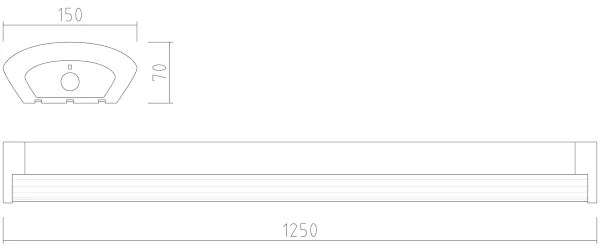 APLED - Lampă aplicată LED TROUT LED/36W/230V + urgență