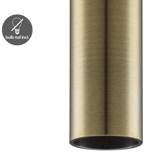 Lustră pe cablu SAGA 1xE27/40W/230V alamă