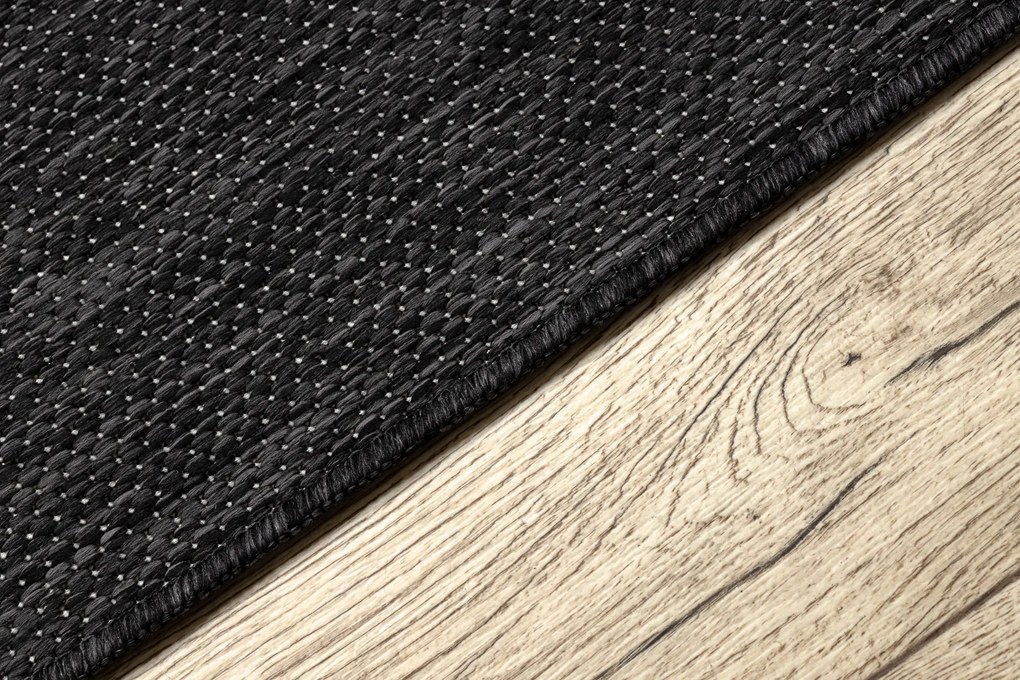 Covor SISAL SION A5165A Melanj țesute plate negru