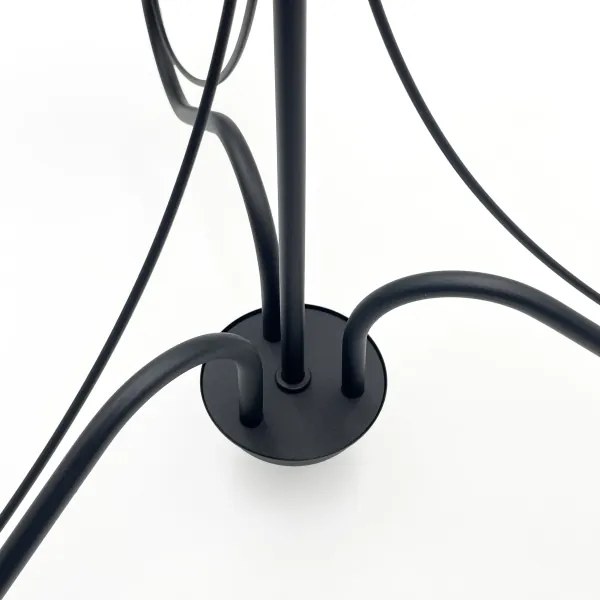 Candelabru pe lanț ANTON 3xE14/15W/230V negru