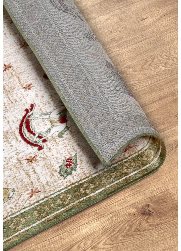 Covor tip traversă verde din amestec de bumbac 80x200 cm cu model de Crăciun Toy's Delight Green Christmas – Villeroy&amp;Boch