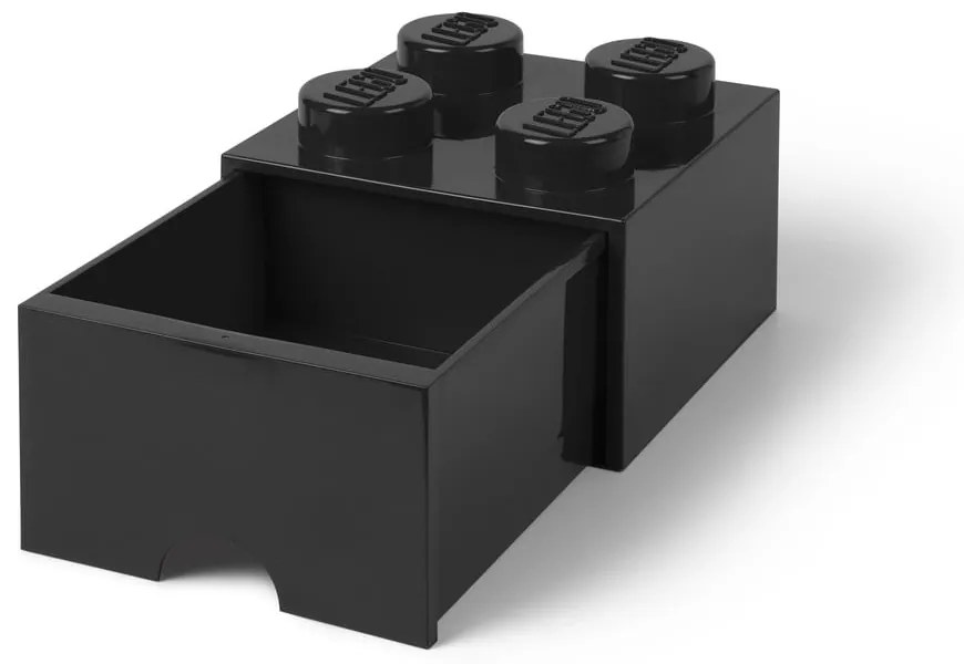 Cutie pătrată pentru depozitare LEGO®, negru