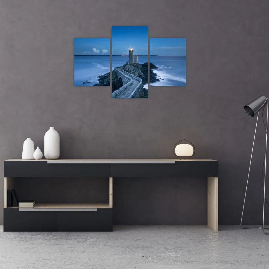 Tablou cu far și marea (90x60 cm)