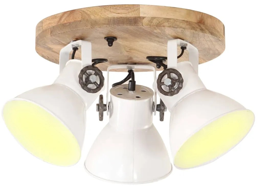 vidaXL Lampă de tavan industrială, alb, 42 x 27 cm, 25 W, E27