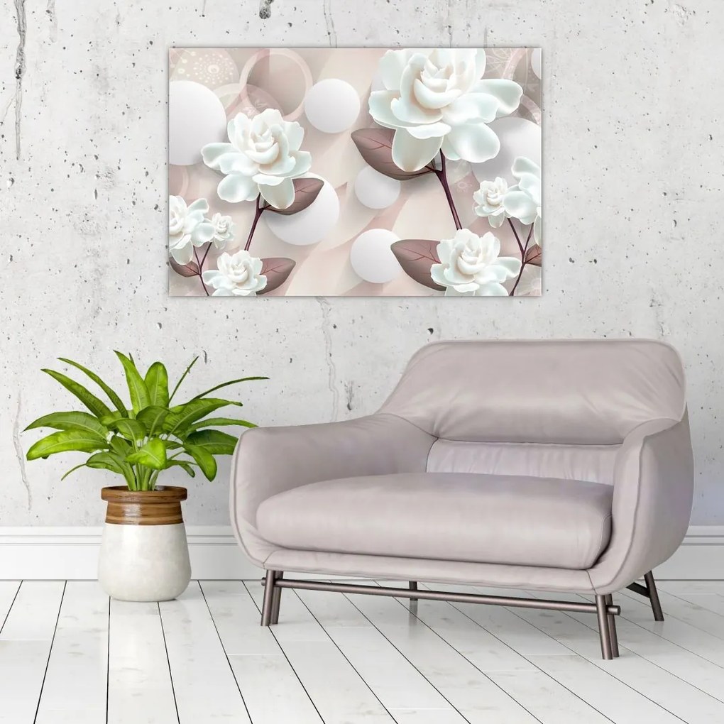 Tablou - Flori de trandafir (90x60 cm)