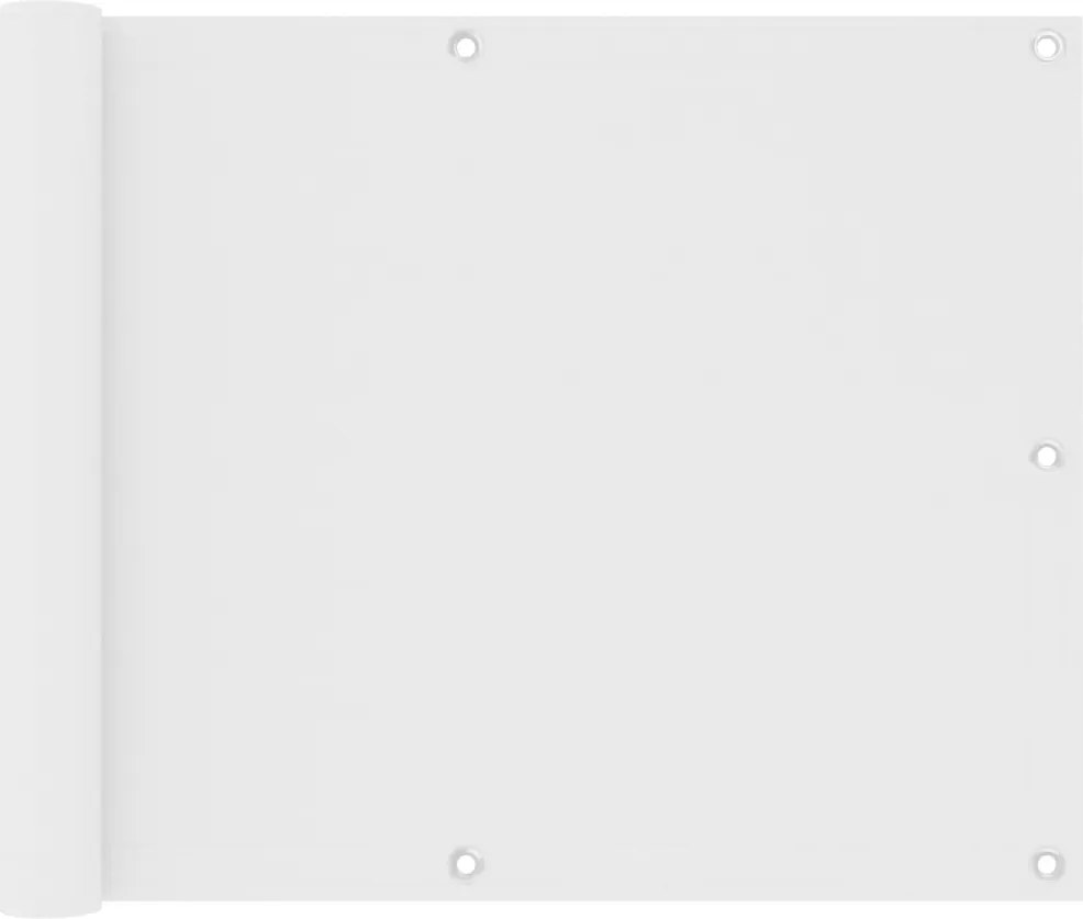 vidaXL Paravan de balcon, alb, 75 x 300 cm, țesătură oxford