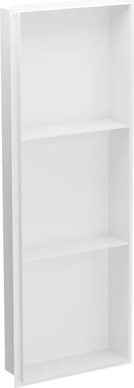 Mexen X-Wall-NR raft încastrat fără brâu cu poliță 90 x 30 cm, alb - 1921903010S