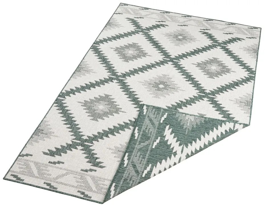 Covor adecvat pentru exterior NORTHRUGS Malibu, 170 x 120 cm, verde-crem