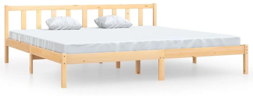 810102 vidaXL Cadru de pat, 200x200 cm, lemn masiv de pin