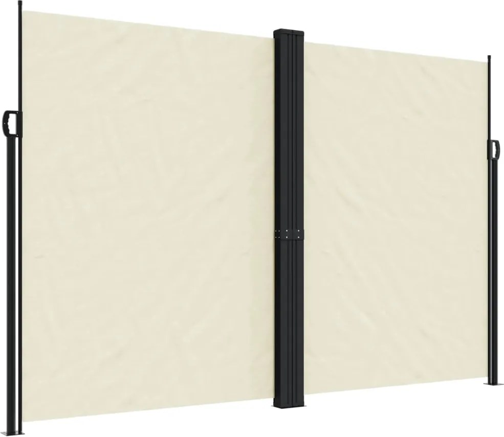 vidaXL Copertină laterală retractabilă, crem, 220x600 cm