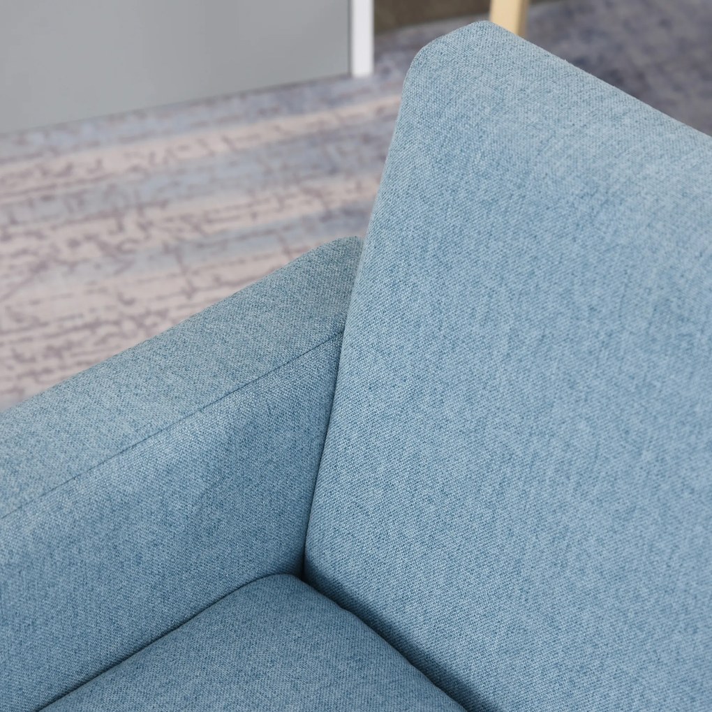 HOMCOM Scaun pentru Camera Copiilor în Material Textil Max. 65 kg 49x45x44cm Albastru | Aosom Romania