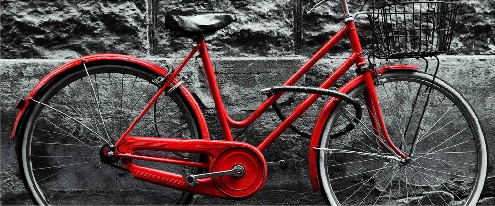 Tablou - Bicicleta istorică (120x50 cm)