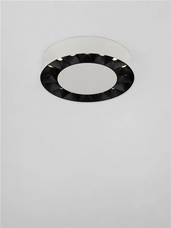 Plafoniera LED exterior moderna IP65 CONVEX alb D-17,6cm