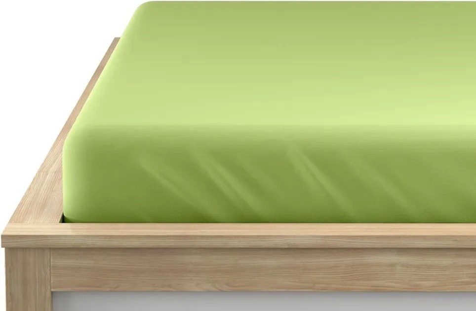 Cearsaf din jerse HIGHFIT fistic 90 x 200 cm