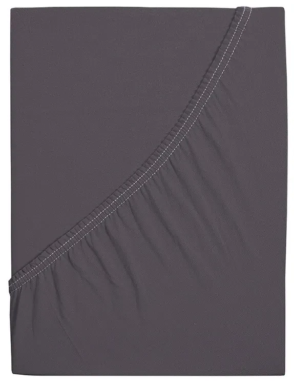 Cearșaf de pat jersey4Home Ideal antracit , 160 x 200 cm, 160 x 200 cm