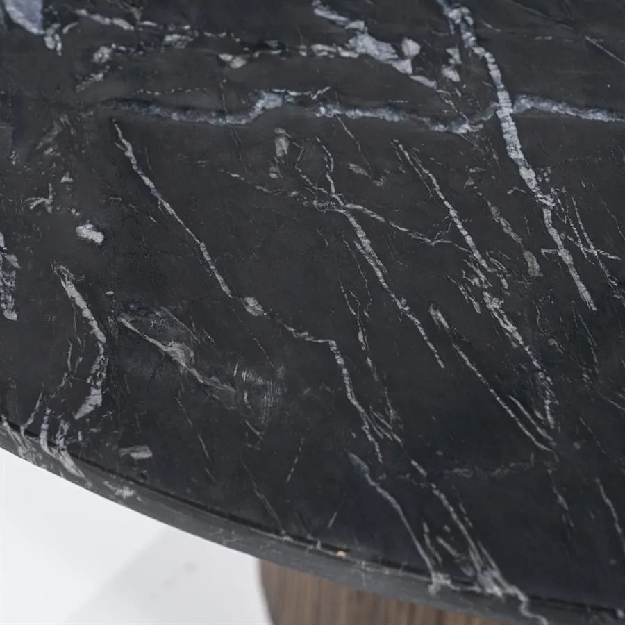 Masa rotunda Maxim 130x76 cm neagra