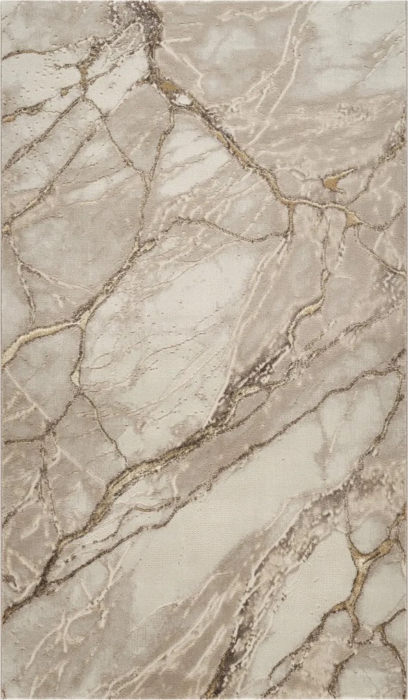 Covor Modern Living , Dormitor Dreptunghiular Marmara T159A Crem Gold (Alege dimensiunea: 125 x 200)