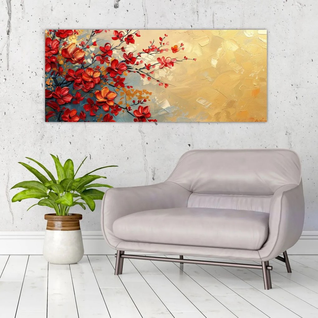 Tablou - Copac înflorit (120x50 cm)
