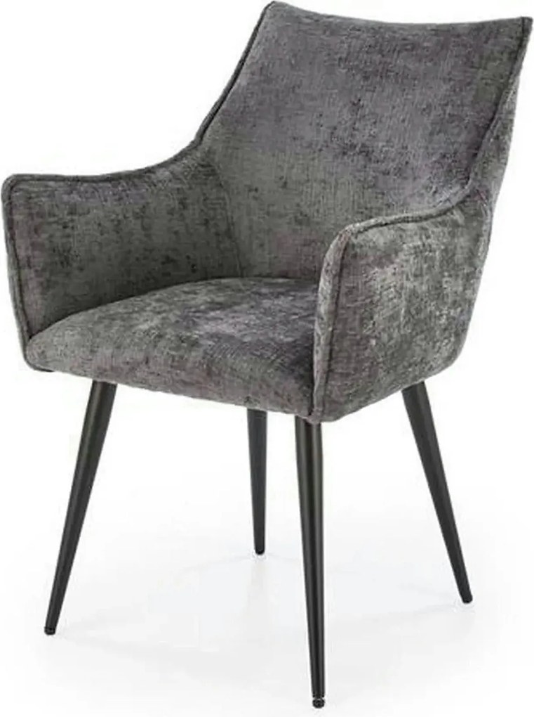 Scaun K559, gri/negru, stofa clasica/metal, 60x59x85 cm