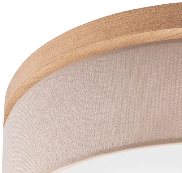 Plafonieră Brilagi BELLADONNA 3xE27/15W/230V d. 50 cm bej/stejar