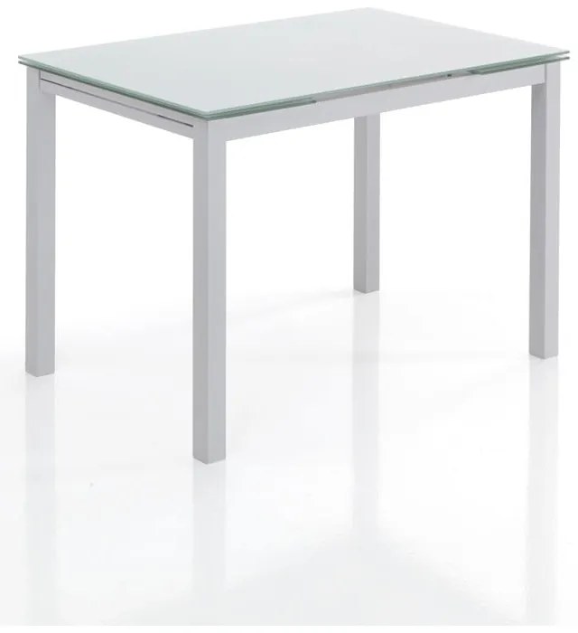 Masă de dining extensibilă cu blat din sticlă 70x110 cm Fast – Tomasucci