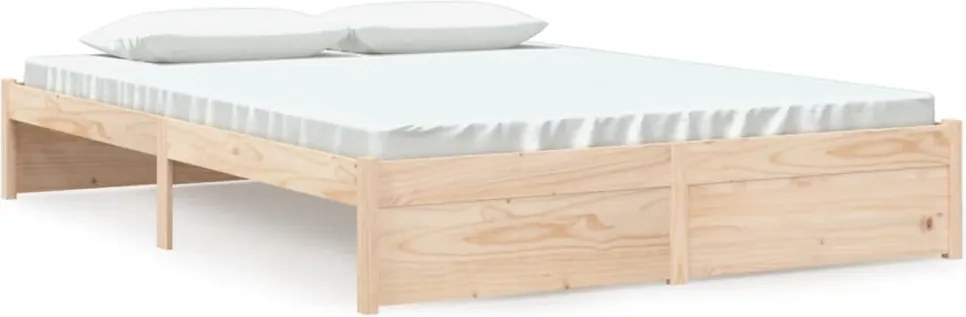 vidaXL Cadru de pat fără saltea, 160x200 cm, lemn masiv