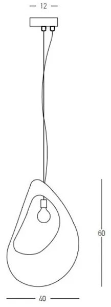 Pendul design modern decorativ FIBERGLASS D-40cm
