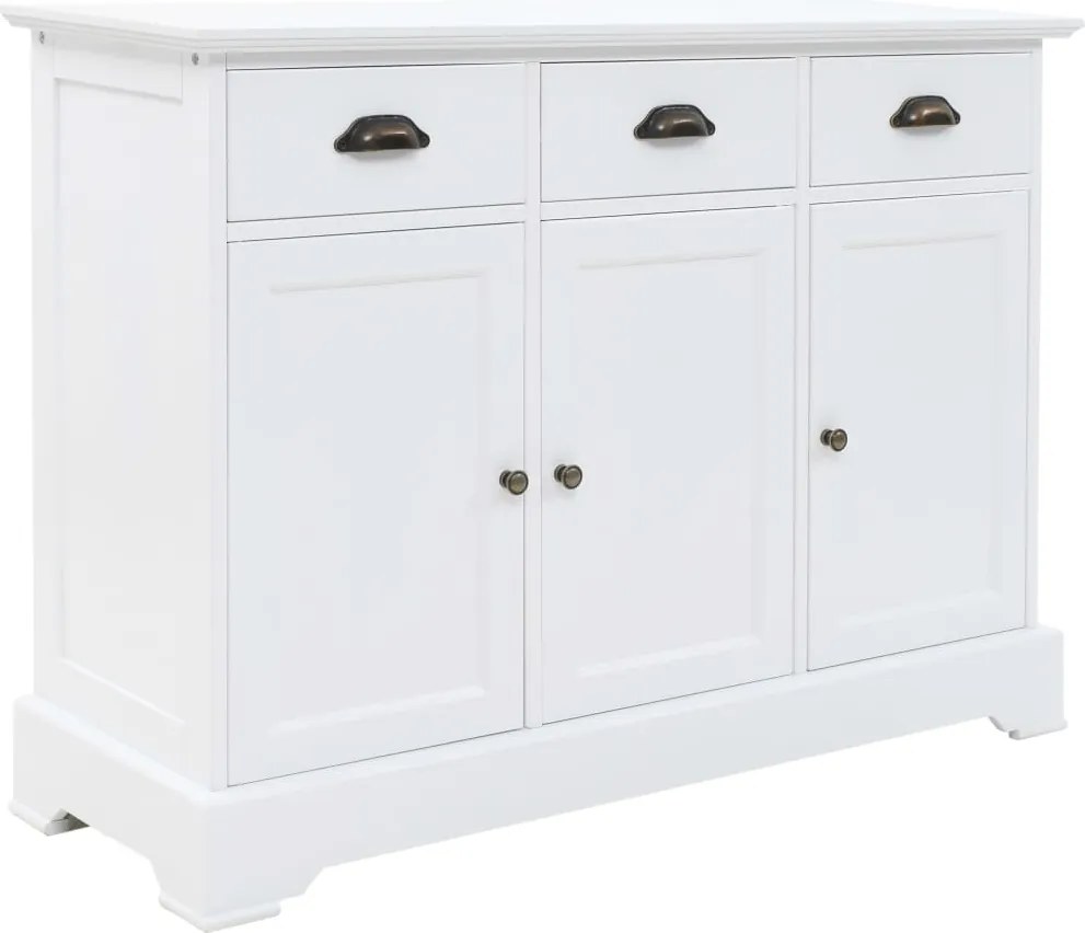 vidaXL Dulap cu 3 uși, 105x35x77,5 cm, MDF și lemn de pin