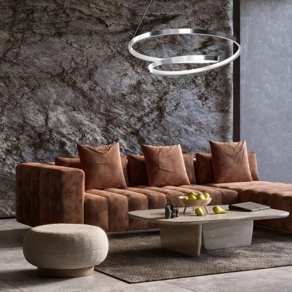 Lustră LED pe cablu LUCERO LED/48W/230V crom lucios