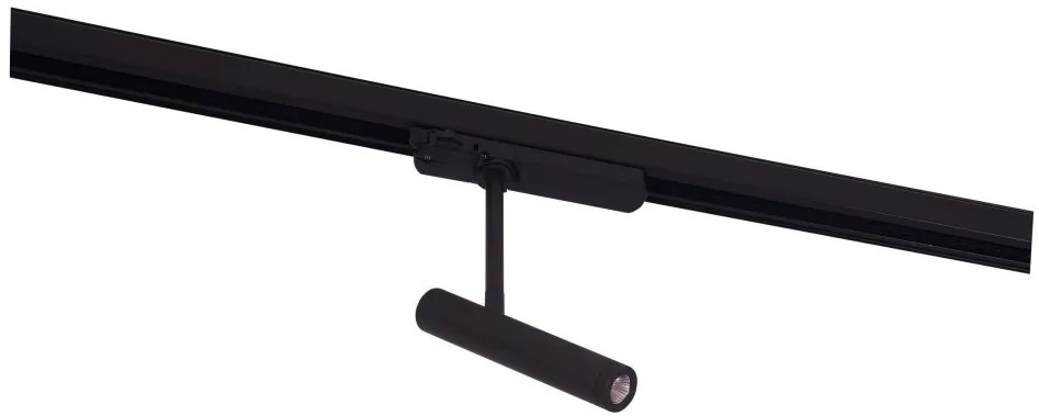 Spot LED directionabil pentru sina trifazata MAXLIGHT, PISTOL negru