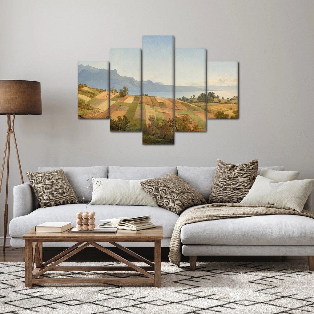 Tablou - Alexandre Calame, Swiss Landscape, reproducere (150x105 cm)