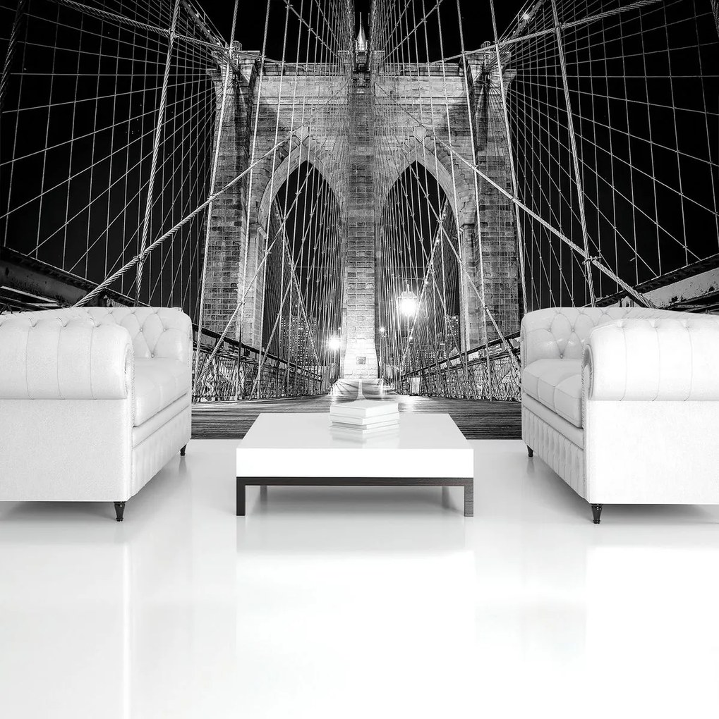 Fototapet - New York City Urban Brooklyn Bridge (254x184 cm)
