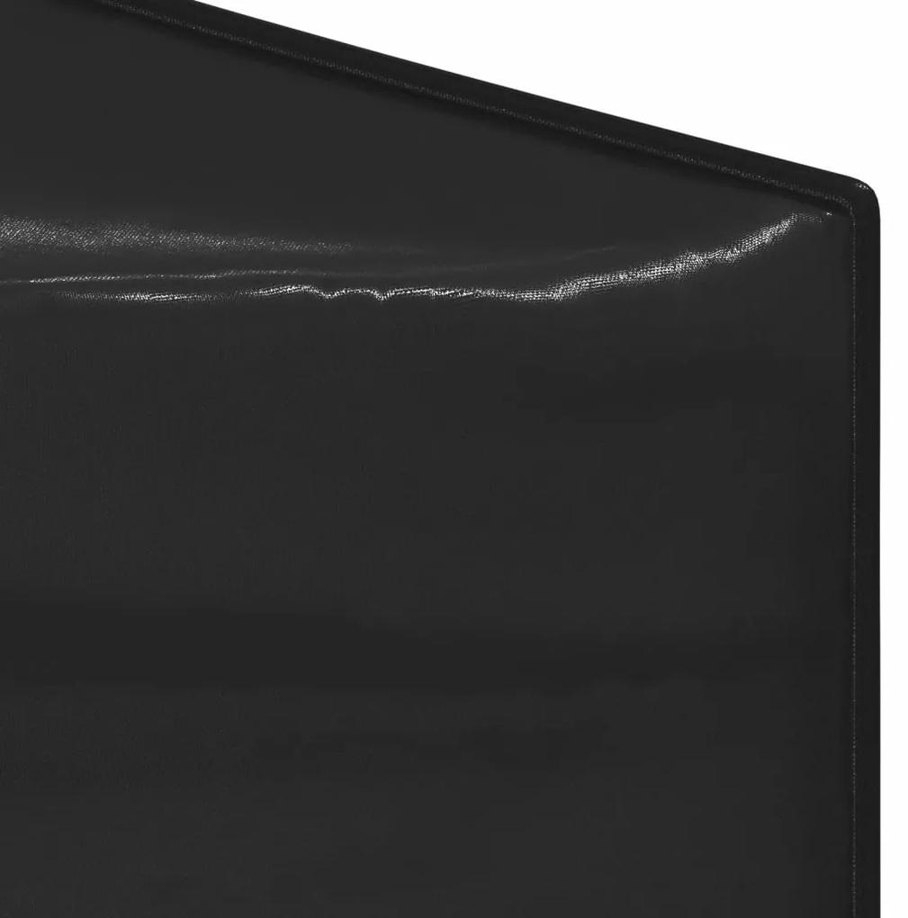 Cort pliabil pentru petreceri cu pereti laterali, negru, 3x6 m Negru, 3 x 6 m