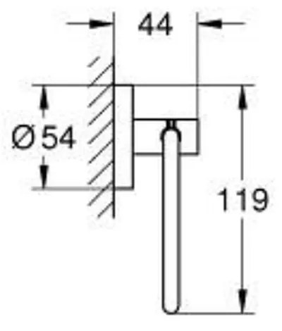 Suport hartie igienica Grohe Essentials antracit periat Hard Graphite Antracit periat