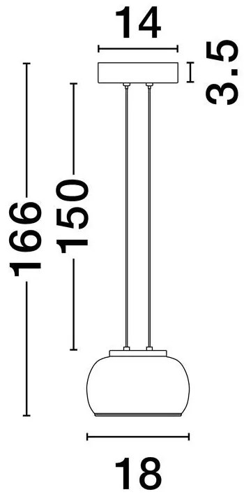 Pendul LED design modern decorativ BIOS