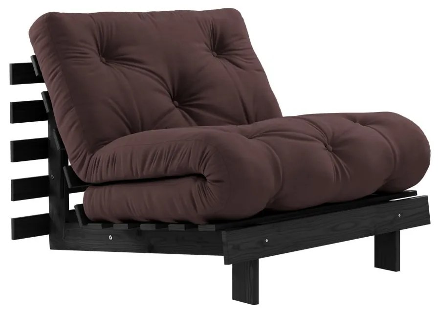 Fotoliu maro închis Roots Black Night – Karup Design