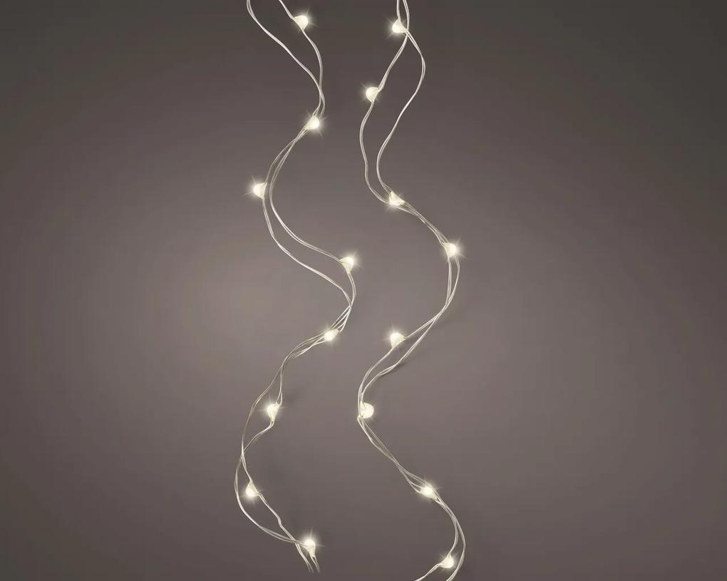Instalatie Micro LED Stringlights, Lumineo, 495 cm, 100 LED-uri, lumina calda